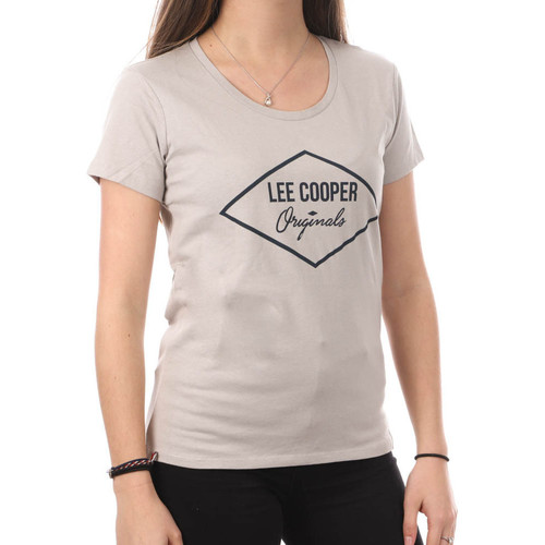 Textil Mulher T-Shirt mangas curtas Lee Cooper  Cinza