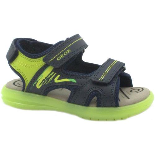 Sapatos Criança Sandálias Geox GEO-E23-J15DRD-NLG-a Azul