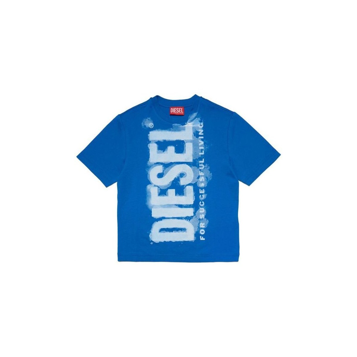 Textil Criança T-shirts e Pólos Diesel J01131 KYAR1 TJUSTE16 OVER-K80H Azul