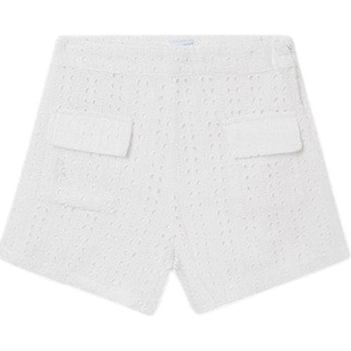 Textil Rapariga Shorts Knee / Bermudas Mayoral  Branco