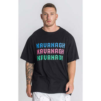 Textil Homem T-shirts e Pólos Gianni Kavanagh Black IDGAF Oversized Tee Black