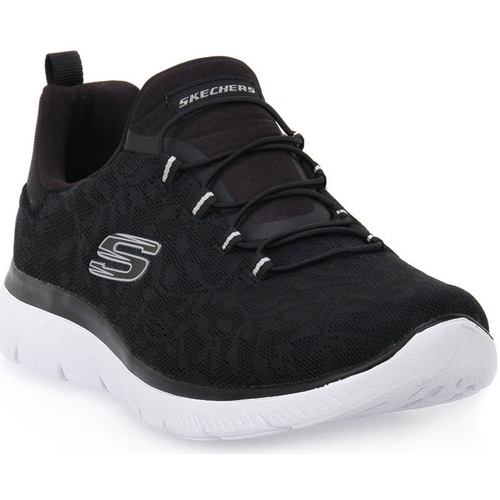 Sapatos Mulher Sapatilhas 216015-NVGY Skechers BKW SUMMIT GOOD TASTE Preto