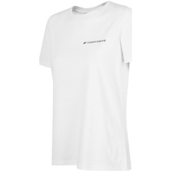 Textil Homem T-Shirt mangas curtas 4F TSD025 Branco