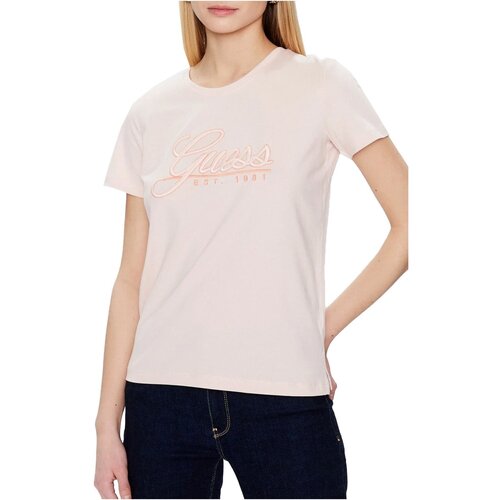 Textil Mulher T-shirts e Pólos Guess W3GI36 I3Z14 Rosa