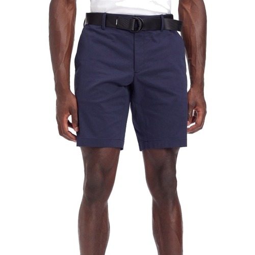 Textil Homem Shorts / Bermudas Brown Scoop Neck Short Sleeve Maxi Dress K10K111788 Azul