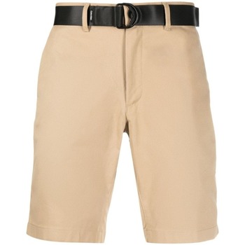 Textil Homem Shorts / Bermudas Camiseta Manga Curta Calvin Klein Jeans 38735-26091 Bege