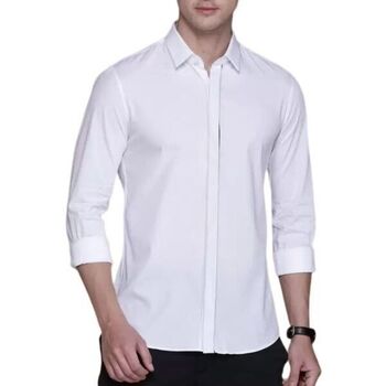 Textil Homem Camisas mangas comprida Calvin Klein Jeans PIERCE K10K110584 Branco