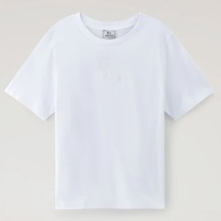 Textil Mulher T-shirts e Pólos Woolrich 38598-25909 Branco