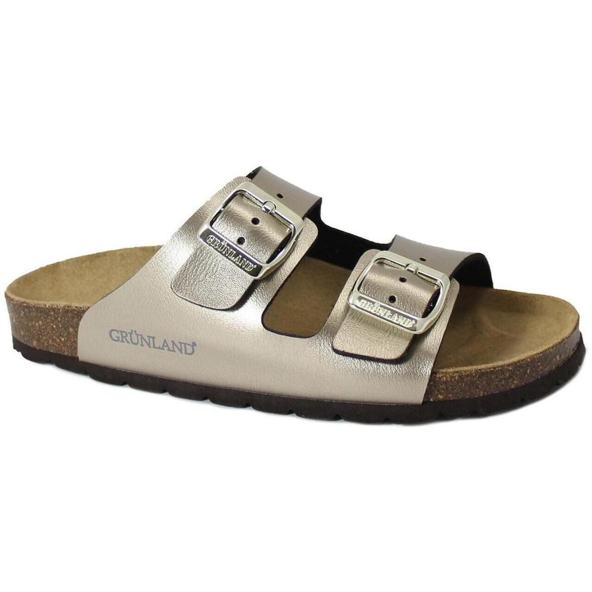 Sapatos Mulher Chinelos Grunland GRU-CCC-CB2425-CH Ouro