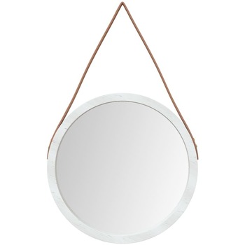 Casa Espelhos VidaXL espelho de parede Ø 45 cm Branco