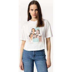 Textil Mulher T-shirts e Pólos Tiffosi 10049051-110-7-3 Bege