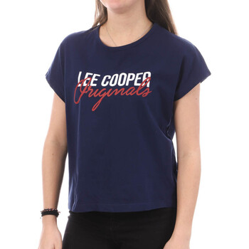 Textil Mulher T-shirts e Pólos Lee Cooper  Azul