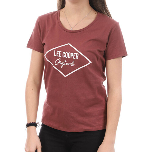 Textil Mulher T-shirts e Pólos Lee Cooper  Vermelho