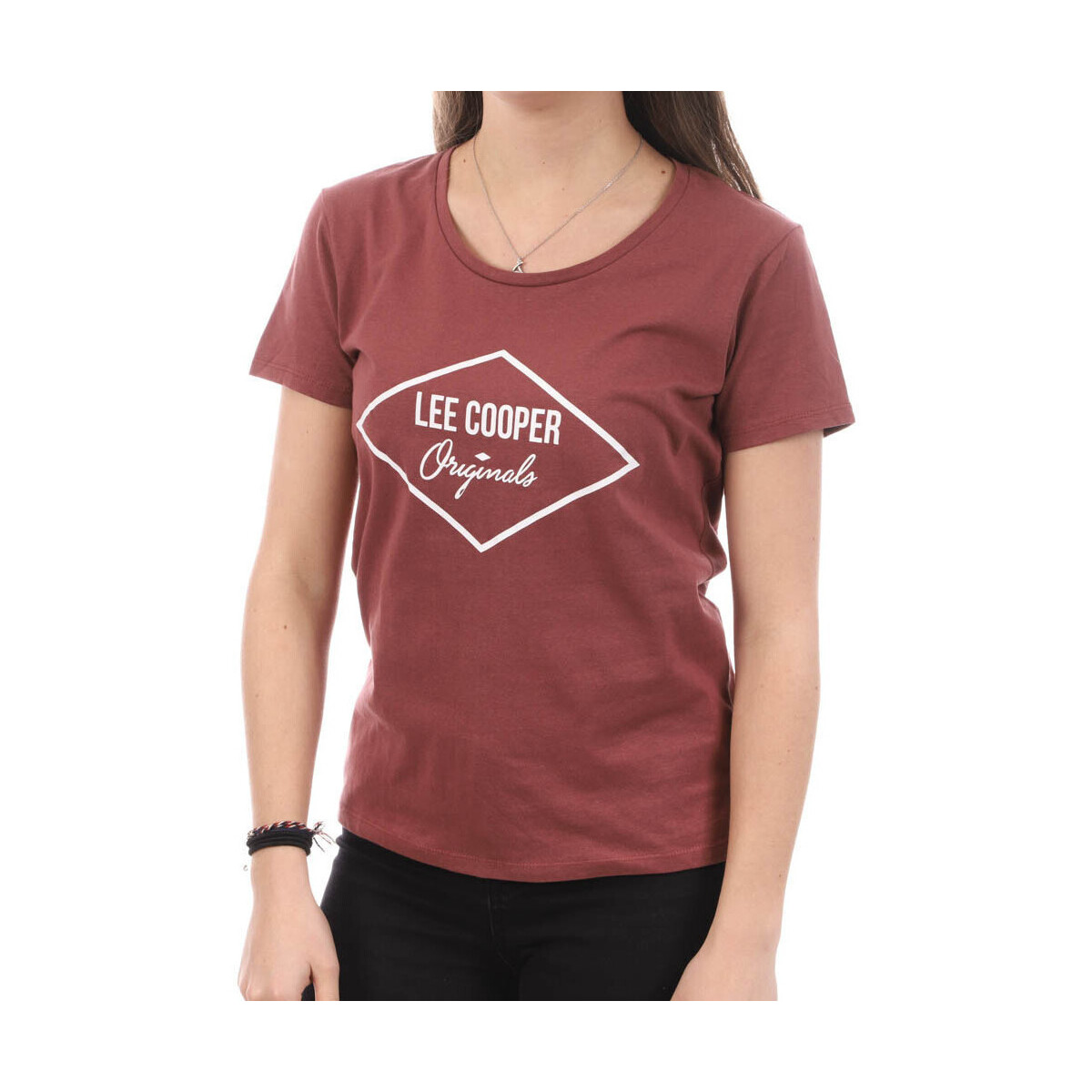 Textil Mulher T-shirts e Pólos Lee Cooper  Vermelho