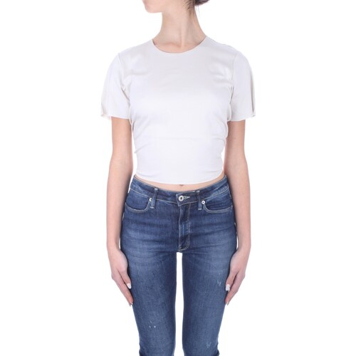 Textil Mulher T-Shirt mangas curtas Calvin Klein Jeans K20K205314 Branco