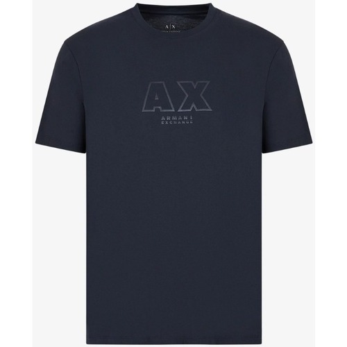Textil Homem T-shirts e Pólos EAX 3RZTCGZJ3VZ Azul