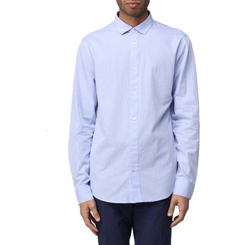 Textil Homem Camisas mangas comprida EAX 3RZC36ZN1EZ Azul