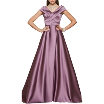 Textil Mulher Vestidos compridos Impero Couture FL3176 Violeta