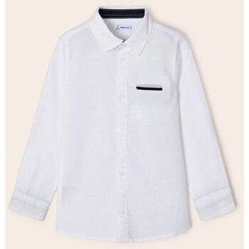 Textil Rapaz Camisas mangas comprida Mayoral 3165-40-1-17 Branco