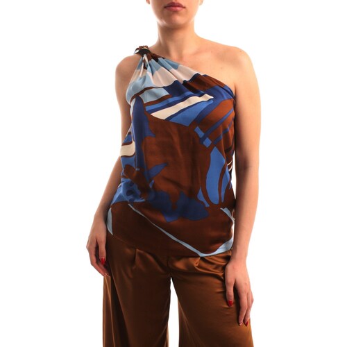 Textil Mulher Bolsa de ombro Manila Grace Y339VS Castanho