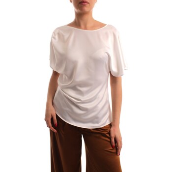 Textil Mulher camisas Manila Grace C316PU Branco