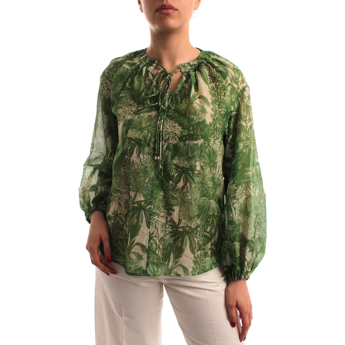 Textil Mulher camisas Maxmara Studio COBRA Verde