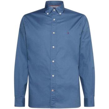 Textil Homem Camisas mangas comprida Tommy Hilfiger  Azul