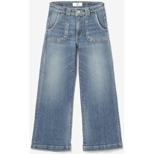 Textil Rapariga Calças de ganga Polos mangas curtaises Jeans  pulp flare, comprimento 34 Azul