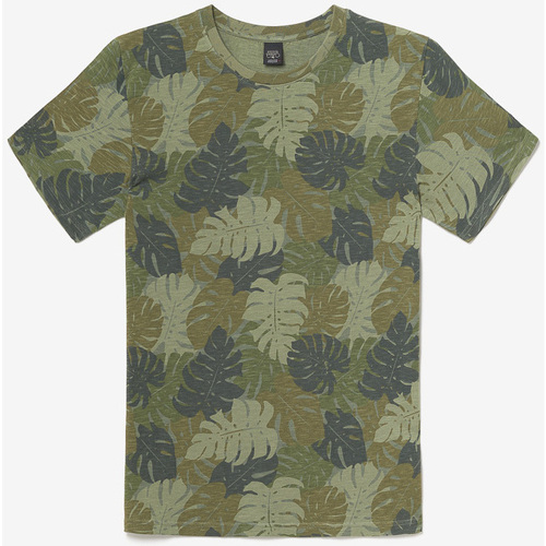 Textil Homem T-shirts e Pólos Franjas / Pompons T-shirt JUNG Verde