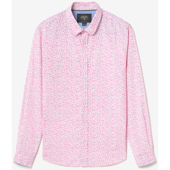 Textil Homem Camisas mangas comprida Franklin & Marsh Camisa BROTEL Rosa