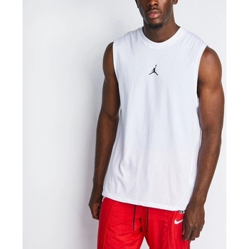 Textil Homem T-shirts e Pólos Nike code JUMPMAN SPRT SLVLS TOP Branco