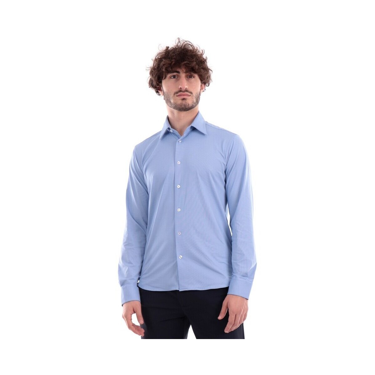 Textil Homem Camisas mangas comprida Rrd - Roberto Ricci Designs S23183 Azul