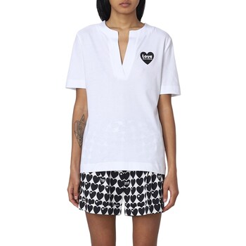 Textil Mulher T-Shirt mangas curtas Love Moschino W4H8480M3876 Branco