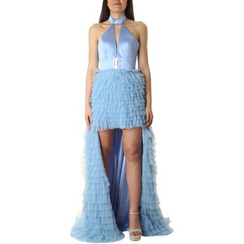 Textil Mulher Vestidos compridos Impero Couture WL201212 Azul