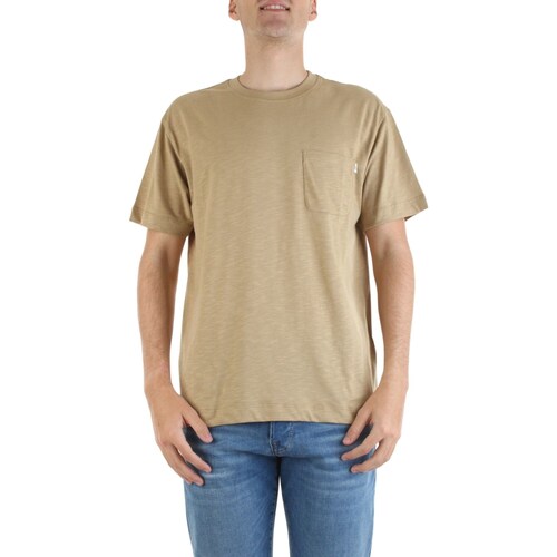 Textil Homem Deda Servizio Corse Kurzärmeliges T-shirt Liu Jo M123P204FLAMEPOCKET Bege
