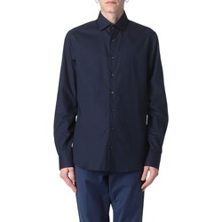 Textil Homem Camisas mangas comprida MICHAEL Michael Kors MD0MD90425 Azul