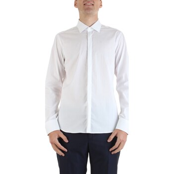 Textil Homem Camisas mangas comprida Manuel Ritz 3430E651-233221 Branco