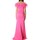 Textil Mulher Vestidos compridos Impero Couture KD2107 Rosa