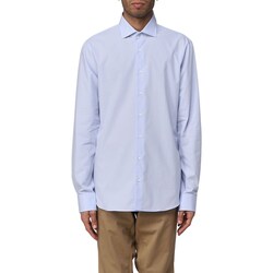 Textil Homem Camisas mangas comprida MICHAEL Michael Kors MD0MD90450 Azul