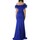 Textil Mulher Vestidos compridos Impero Couture KD2107 Azul