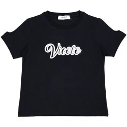 Textil Rapariga T-Shirt mangas curtas Vicolo 3146M0778 Preto