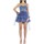 Textil Mulher Vestidos compridos Impero Couture AS3322 Azul