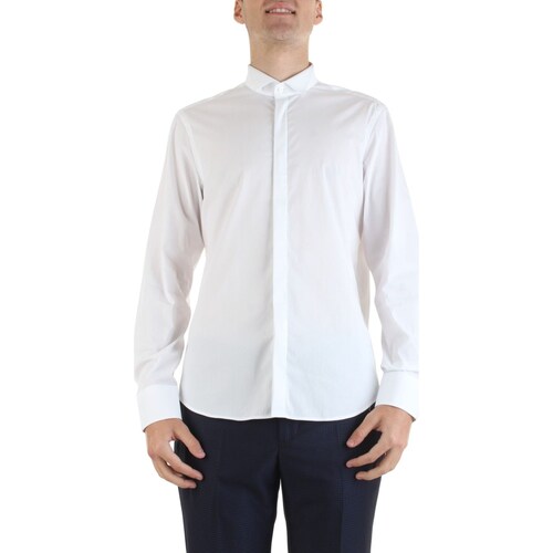 Textil Homem Camisas mangas comprida Manuel Ritz 3430E652-233221 Branco