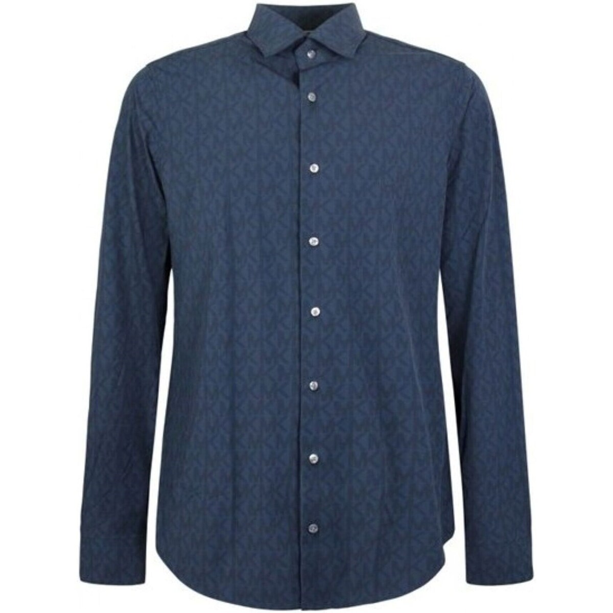 Textil Homem Camisas mangas comprida mede-se horizontalmente na parte mais forte do peito MD0DS01064 Azul