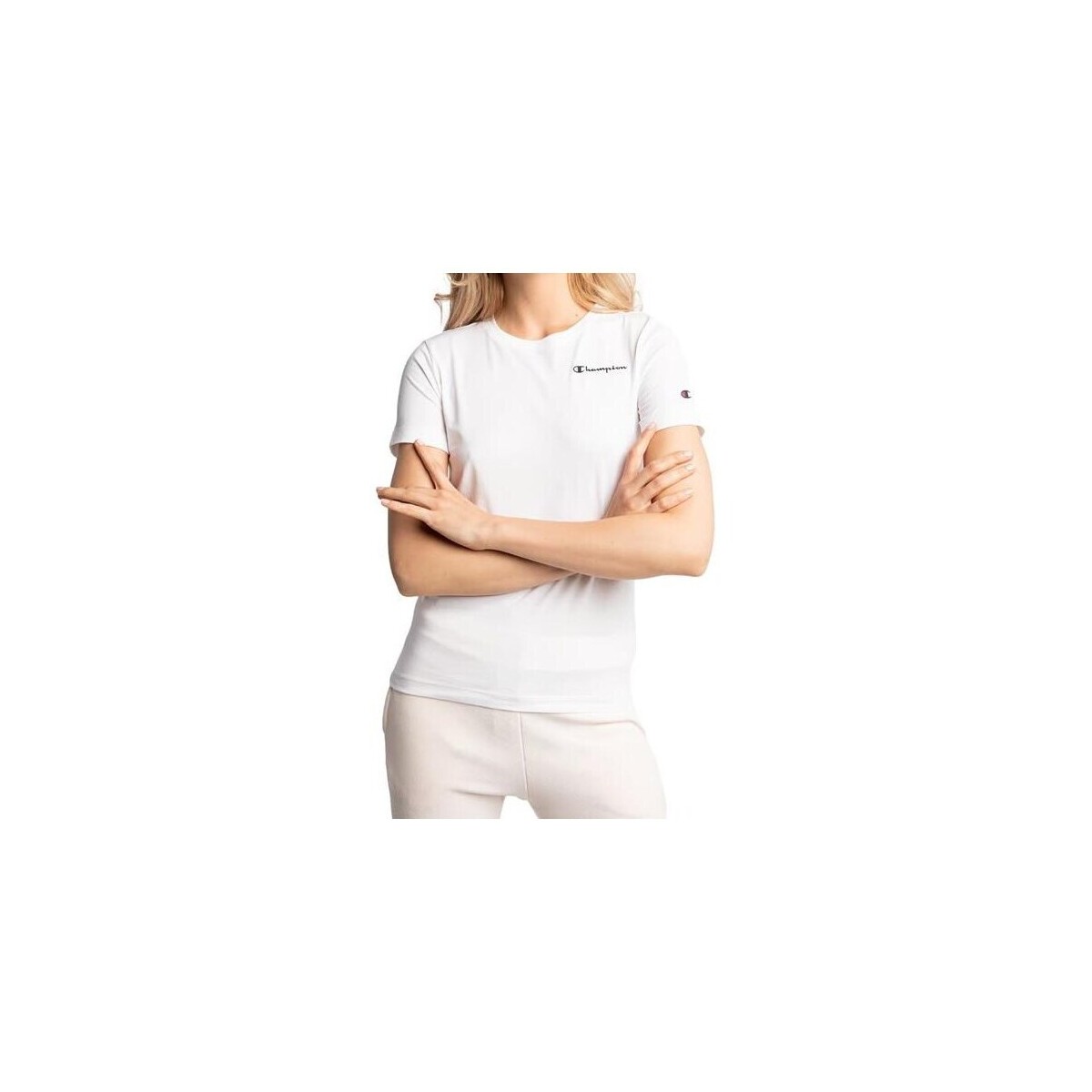 Textil Mulher T-Shirt mangas curtas Champion 114912WW001 Branco