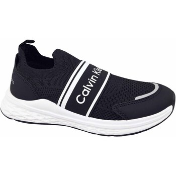Sapatos Criança Sapatilhas black Calvin Klein Jeans Cut Easyon Sneaker Preto