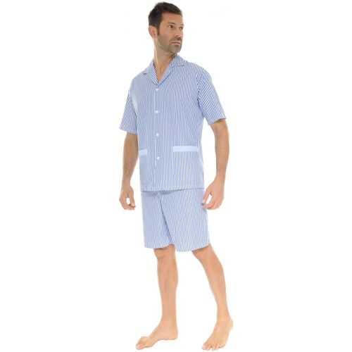 Textil Homem Pijamas / Camisas de dormir Christian Cane WAYNE Azul