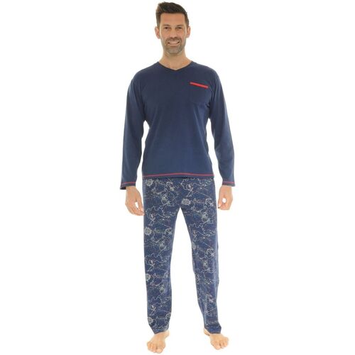Textil Homem Pijamas / Camisas de dormir Christian Cane WHALE Azul