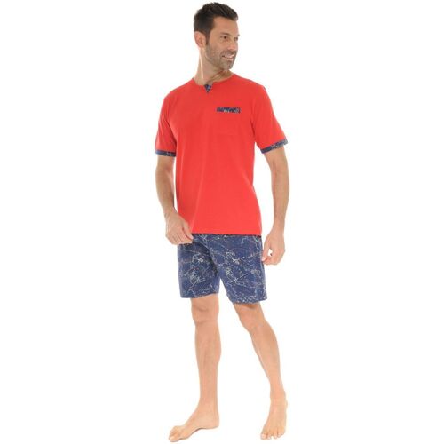 Textil Homem Pijamas / Camisas de dormir Christian Cane WHALE Vermelho