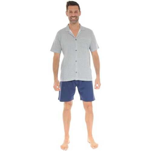 Textil Homem Pijamas / Camisas de dormir Christian Cane WOODY Azul